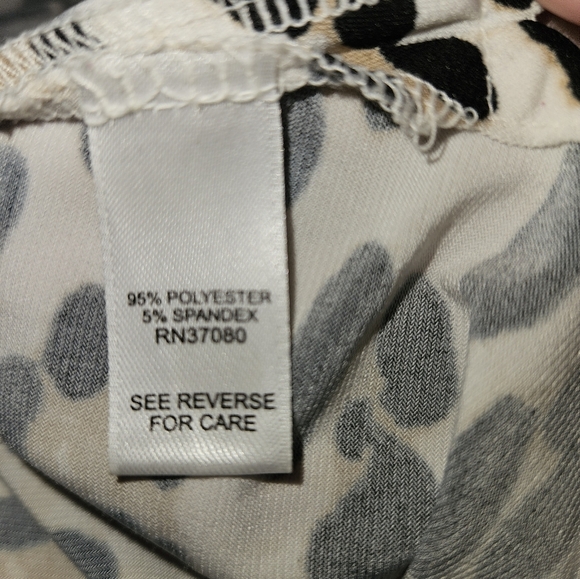 Cato Womans Long Sleeve Cheetah Print Blouse Size Xl - Picture 10 of 11